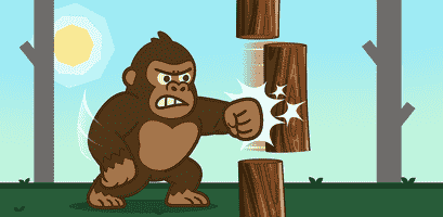 غاضب الغوريلا